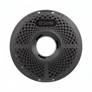 Detaliu filament eSUN PETG-Basic Black, textură și culoare