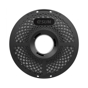 Detaliu filament eSUN PETG-Basic Silver, textură și culoare