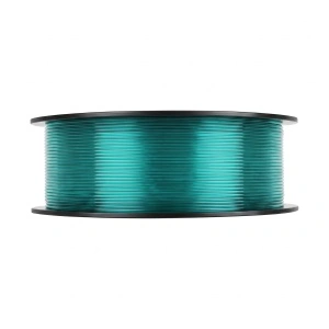 Rolă filament eSUN PETG-Basic Translucent Light Green 1kg, vedere din față