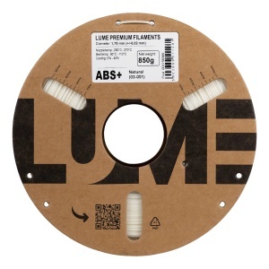 Filament ABS+ Lume High Speed 600mm/s Natural 0.85kg, rolă unghi 2