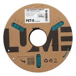 Rolă carton filament 3D Lume PET-G Emerald