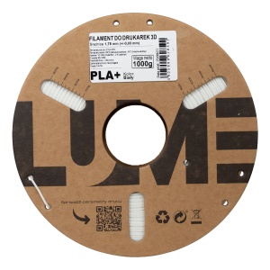 Rolă carton filament 3D Lume PET-G White