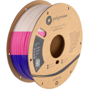 Filament Polymaker PolyLite PLA Temperature Color Change Purple/Pink/Translucent 1kg