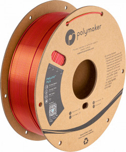 Filament POLYMAKER PolyLite Silk PLA Dual Color Sunset Gold-Red 1Kg