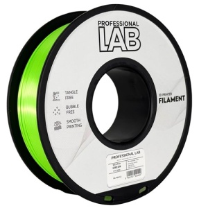 Filament Profesional Lab Silk PLA Green 1kg - vedere laterală - RepRapMania