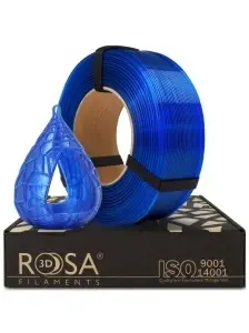 FILAMENT Rosa 3D ReFill PET-G Standard HS Blue Sky Transparent 1kg