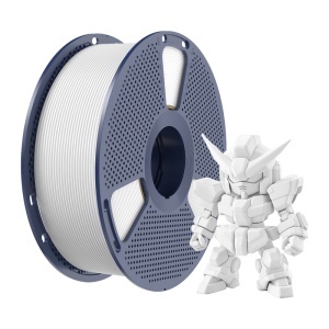 Detaliu cu bobinarea perfectă și diametrul constant al filamentului Sunlu PLA 2.0 White
