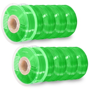 Pachet REFILL Azurefilm PETG Hyper Speed Green 10kg+2 masterspool