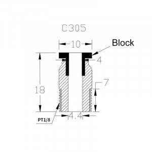 Conector pneumatic PC4-01