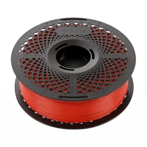 Rolă filament eSUN PETG-Basic Red 1kg, vedere din profil