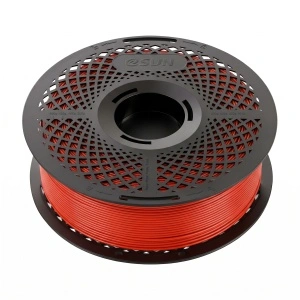 Rolă filament eSUN PETG-Basic Red 1kg, vedere din profil