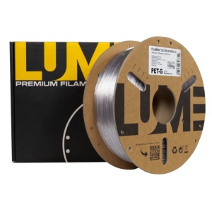 Rola filament Lume PET-G Transparent 1kg din unghi la Reprapmania