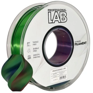 Filament Profesional Lab Silk PLA Tri Color Red Blue Green 1kg