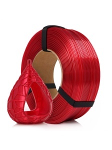 Obiect printat 3D cu filamentul PET-G Standard HS Red Wine Transparent de la Rosa 3D, produs din oferta ReprapMania.