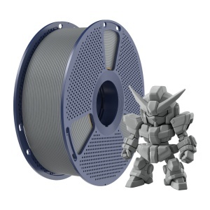 Detaliu textura filament Sunlu PLA+ 2.0 gri disponibil la Reprapmania