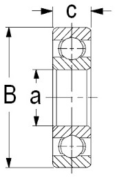 Rulment MR115ZZ-pachet doua bucati - Img 2