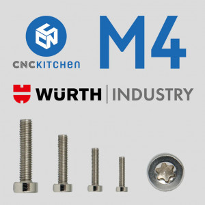 Surub M4x16 mm, TX20, oțel inoxidabil AISI 304, cap redus - 25 bucati
