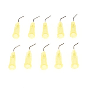 Varf pentru adeziv RUDDOG CA Glue Curved Steel Tips Thin 10buc