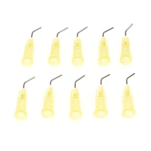 Varf pentru adeziv RUDDOG CA Glue Curved Steel Tips Thin 10buc