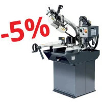 Black Friday - Fierastrau gravitational cu banda 220x250 GH-R, Pegas Gonda, operare manuala, avans de taiere gravitational, pentru taieri verticale si inclinate Promotie
