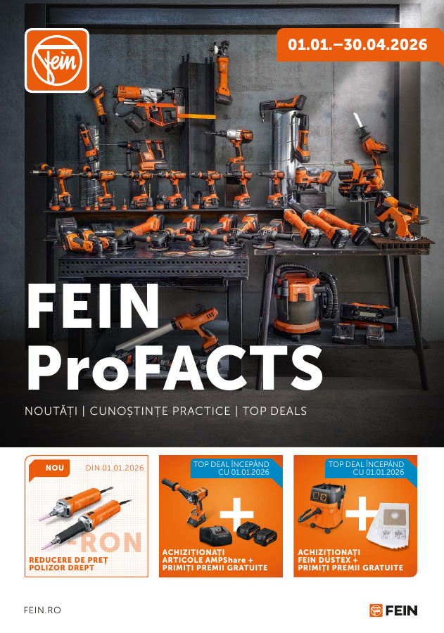 FEIN ProFACTS - Inovatii, top deals, cunostinte practice