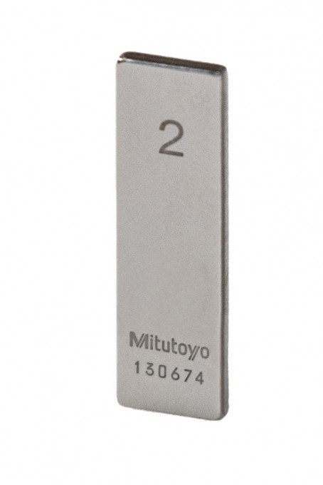Bloc de calibrare, Mitutoyo Metric, Clasa 2, Otel, 2 mm, 611612-041