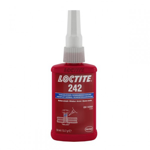 Adeziv pentru asigurarea filetelor, rezistenta medie, Loctite 242, 50 ml, 149324