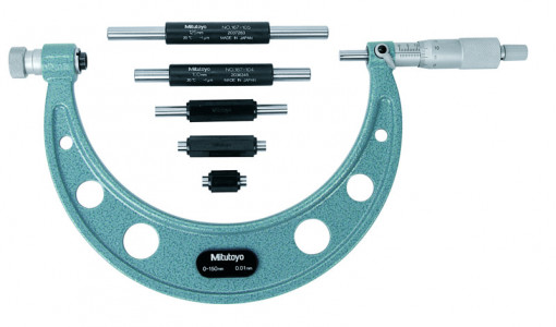 Micrometru cu nicovale interschimbabile Mitutoyo 104-135A 0-150 mm