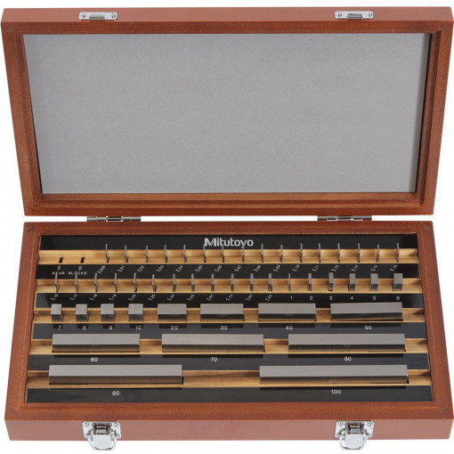 Set 47 cale Mitutoyo 516-964-10, Clasa 2, Otel