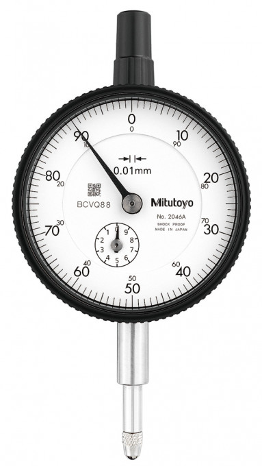 Ceas comparator, Mitutoyo, domeniu 5 mm, gradatie 0,01 mm, 2046A