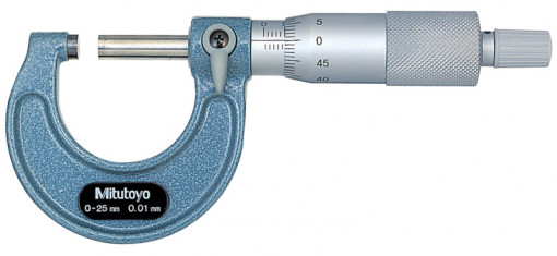 Micrometru Mitutoyo 103-137; 0-25mm; Design economic 1