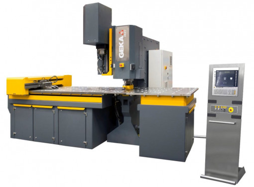 Masina CNC de poansonat placi GEKA PaXY PUMA 165SD, masa de pozitionare CNC PAXY 1500x750, software