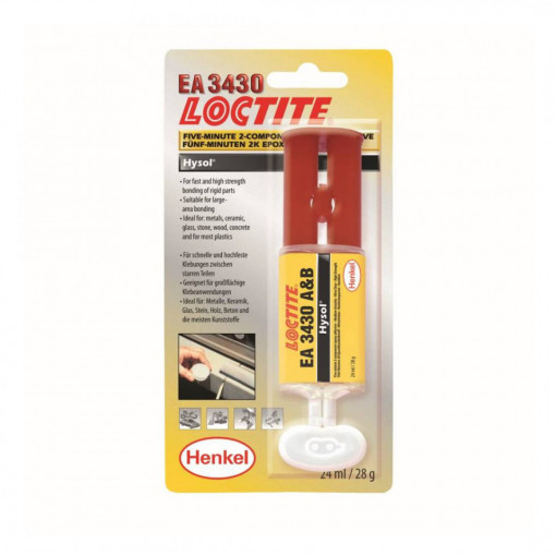 Adeziv epoxidic bicomponent LOCTITE EA 3430 [A&B], 24ml, 242865