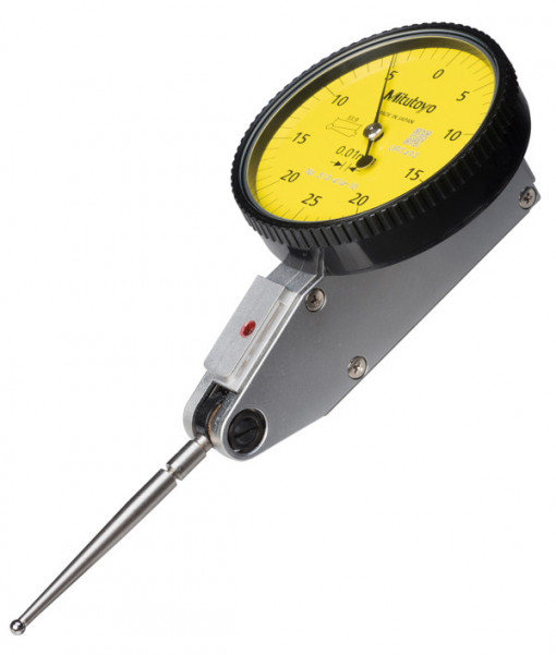 Indicator de testare pupitast cu cadran, Mitutoyo, tip orizontal, interval 0,5 mm, gradare 0,01 mm, tija de 8 mm, 513-414-10E
