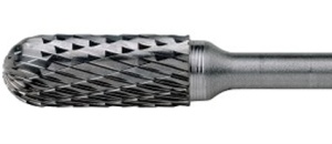 Freza biax carbura, diametrul 12 mm, cilindrica cap rotunjit WRC122506X