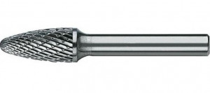 Freza biax carbura, diametrul 12 mm, con de brad