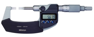 Micrometru digital cu lame, nicovala tip lama si ax 0.75mm 0-25mm, Mitutoyo, 422-230-30