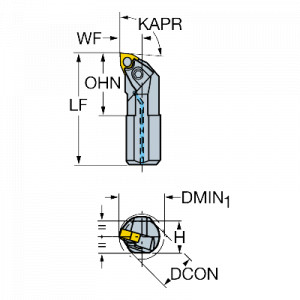 Suport strunjire, Sandvik Coromant, A50W-MWLNR 08 - Img 2