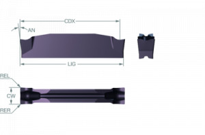 Placuta canelare/debitare, Sandvik Coromant, C2I-G2N-0300-0002-CM1225 - Img 2