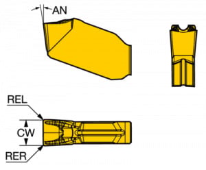 Placuta canelare/debitare, Sandvik Coromant, QD-NG-0300-0001-CF 1125 - Img 2