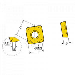 Placuta frezare, Sandvik Coromant, R210-09 04 12M-PM 4330 - Img 2