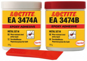 Adeziv epoxidic bicomponent cu minerale LOCTITE 3474 [A&B] 2x250g, 195891