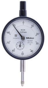 Ceas comparator, Mitutoyo, domeniu 10 mm, gradatie 0,01 mm, 2046A cu inel de agatare pe spate