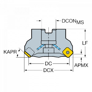 Corp frezare, Sandvik Coromant, 345-100Q32-13M - Img 2