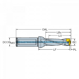 Corp gaurire, Sandvik Coromant, 870-2200-22L25-3 - Img 2