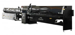 Fierastrau automat cu panza circulara MCL 120 IMS, Pedrazzoli, 7 axe controlate, schimbare complet automata a productiei, cap de taiere cu roti elicoidale, cilindru dublu de blocare