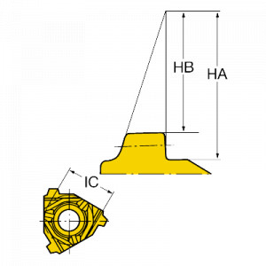 Placuta filetare, Sandvik Coromant, 266RL-22BU01A050E 1125 - Img 2