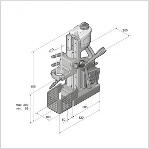 Stand electromagnetic FEIN MBS 25 F