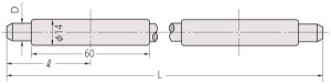 Standard de setare pentru micrometru, Mitutoyo, lungime: 250 mm, 167-110 3