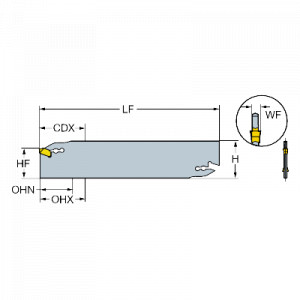 Suport canelare, Sandvik Coromant, QD-NN2H60-25A - Img 2